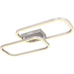   Lampă LED de tavan, 16 W, alb cald, nichel - Silla Globo 67262D