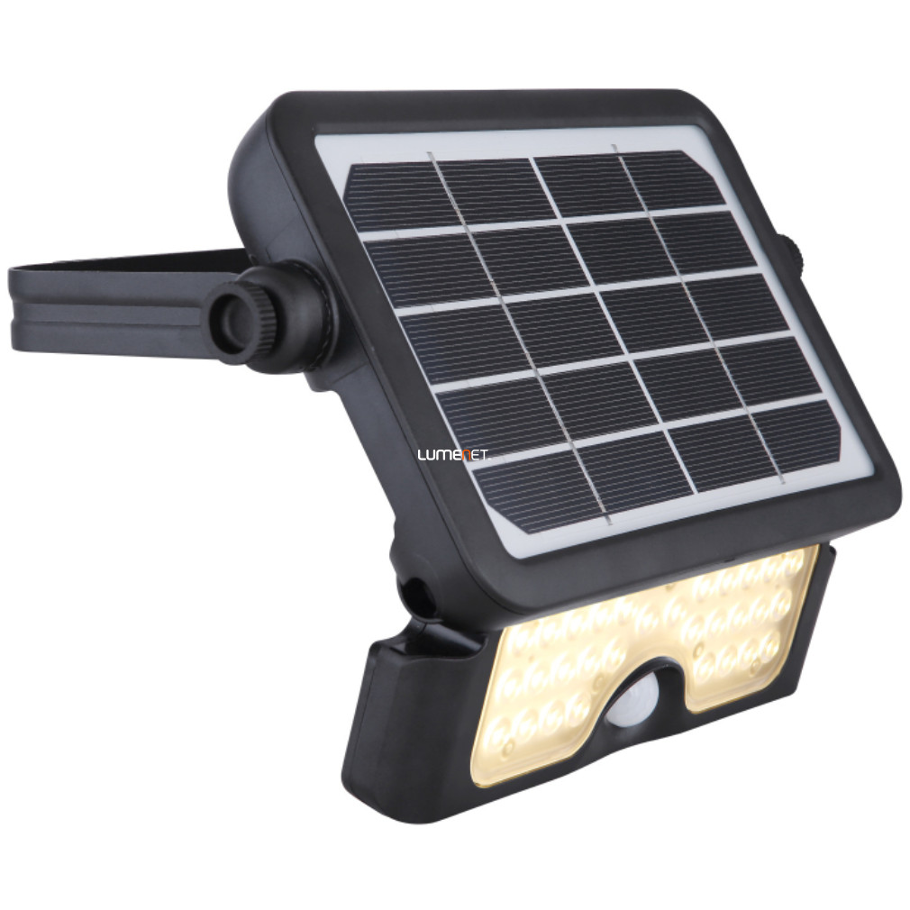 Lumină solară de perete LED cu senzor de mișcare, alb cald, negru (Solar)