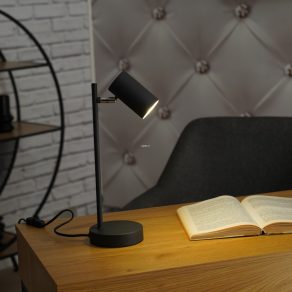   Lampă de masă în negru, 35 cm - Robby Globo 57910TB, cu soclu 1xGU10