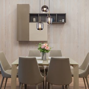   Lampă suspendată, alamă, cu trei socluri - Blacky Globo 15345-3MM