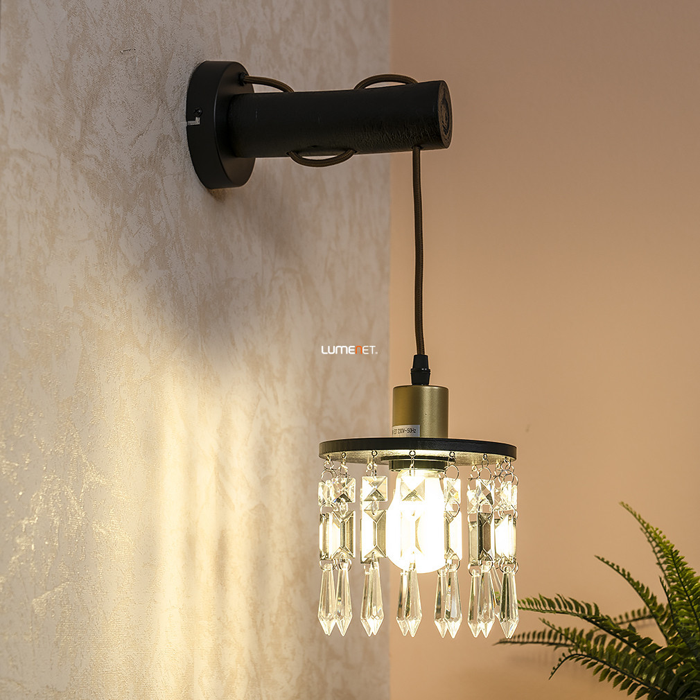 Aplică de perete cu ornamente din cristal - Comma Globo 15533W