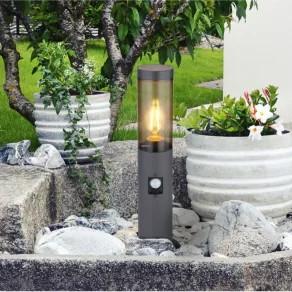   Lampă de podea cu senzor de mișcare pentru exterior, 45 cm, culoare antracit - Boston Globo 3158SAS