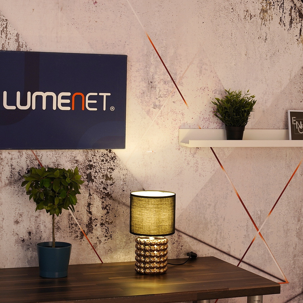 Lampa de masă din ceramică în stil glamour, 33 cm - Valentino Globo 21626, cu soclu 1xE14, 230 V