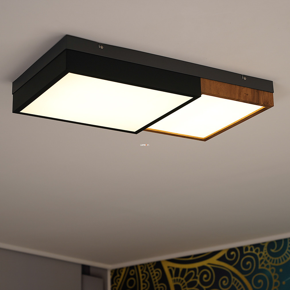 Lampa LED de tavan cu iluminare perimetrală, reglabilă cu întrerupător de perete - Gundi Globo 67286-30