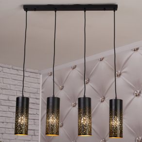   Lampă suspendată cu abajur cu efect de cer înstelat - Crocky Globo 21005-4H