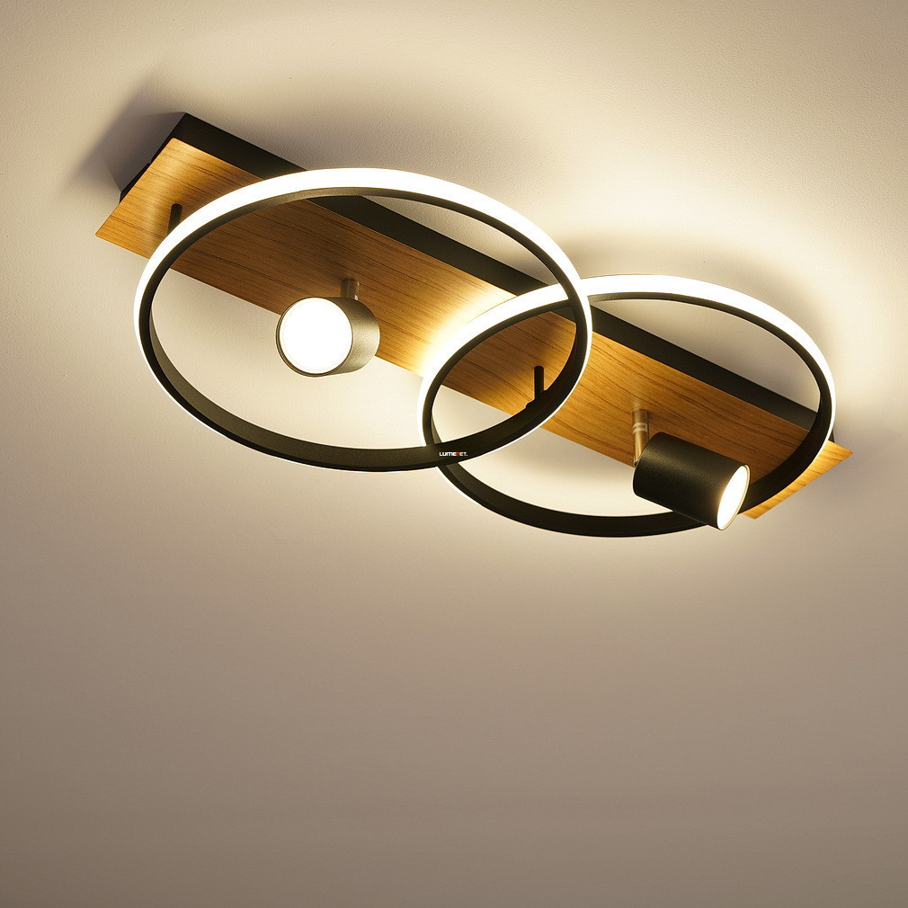 Spot cu 2 socluri, cu lumină circulară LED - Danny Globo 67309-36