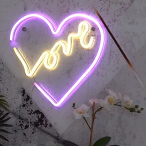   Lampă decorativă cu LED-uri neon, curcubeu - Rainy Globo 28055