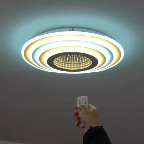   Lampă LED inteligentă pentru tavan cu telecomandă, efect 3D - Jocelyn Globo 48544-40SH