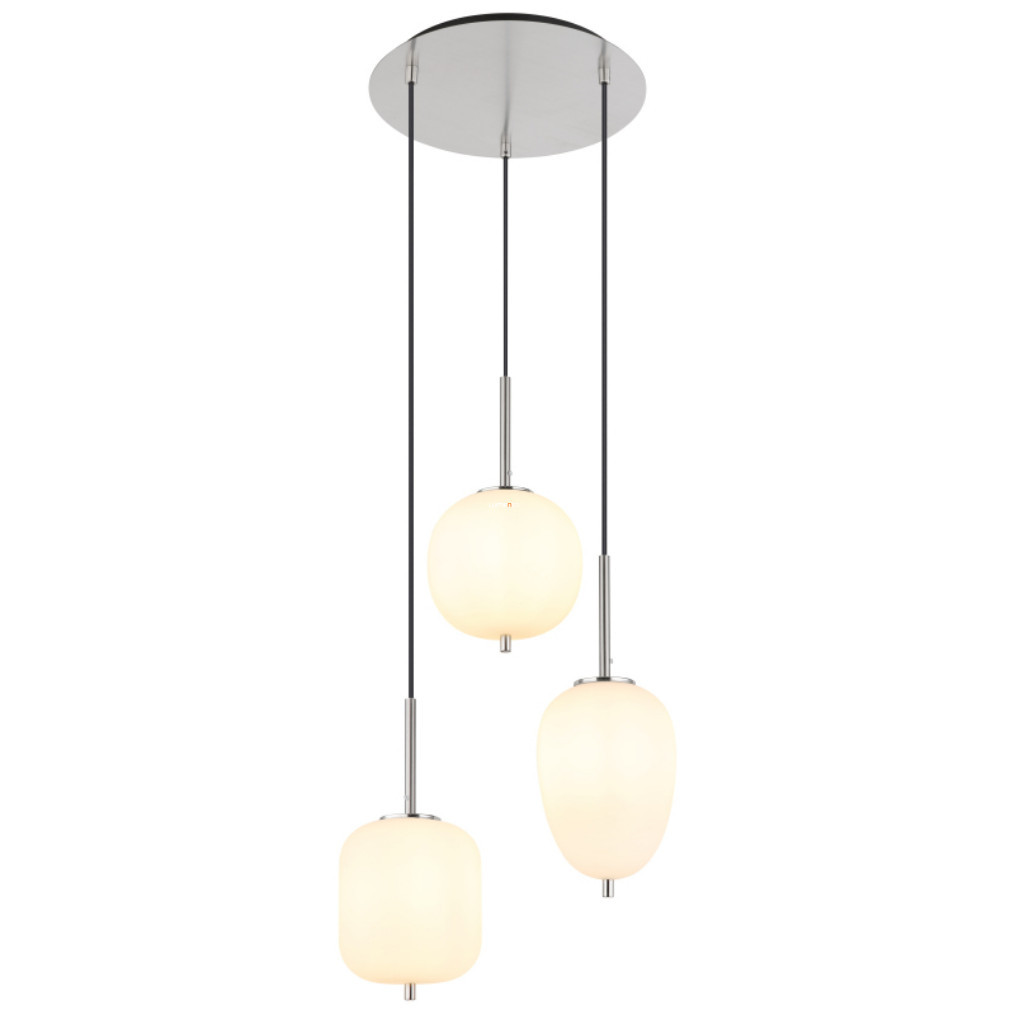 Lampa suspendată cu diferite tipuri de becuri, cu 3 socluri - Blacky I Globo 15345-3NO
