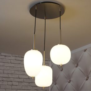   Diverse lămpi suspendate cu 3 socluri - Blacky I Globo 15345-3NO