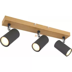 Lampă spot, efect lemn, cu 3 socluri - Robby Globo 57911-3G