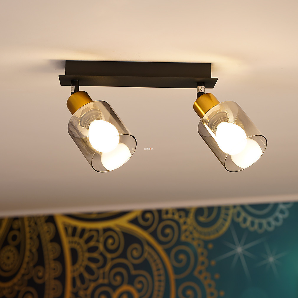 Spot lamp, gold-smoke coloured - Hollsy Globo 54310-2