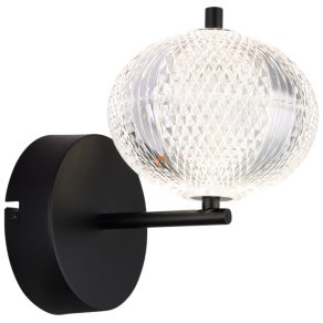   Lampă LED de perete cu întrerupător de perete, efect de sticlă mată - Aida Globo 16042W