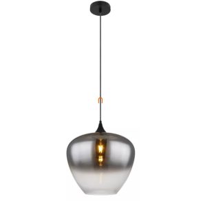   Lampă suspendată din sticlă în nuanțe fumurii - Maxy Globo 15548H2