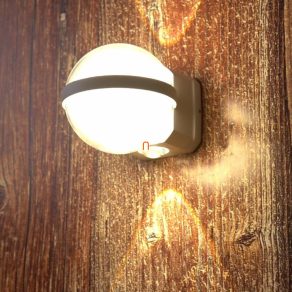   Lampă LED exterioară montată pe perete cu senzor de mișcare - Illi Globo 34157W