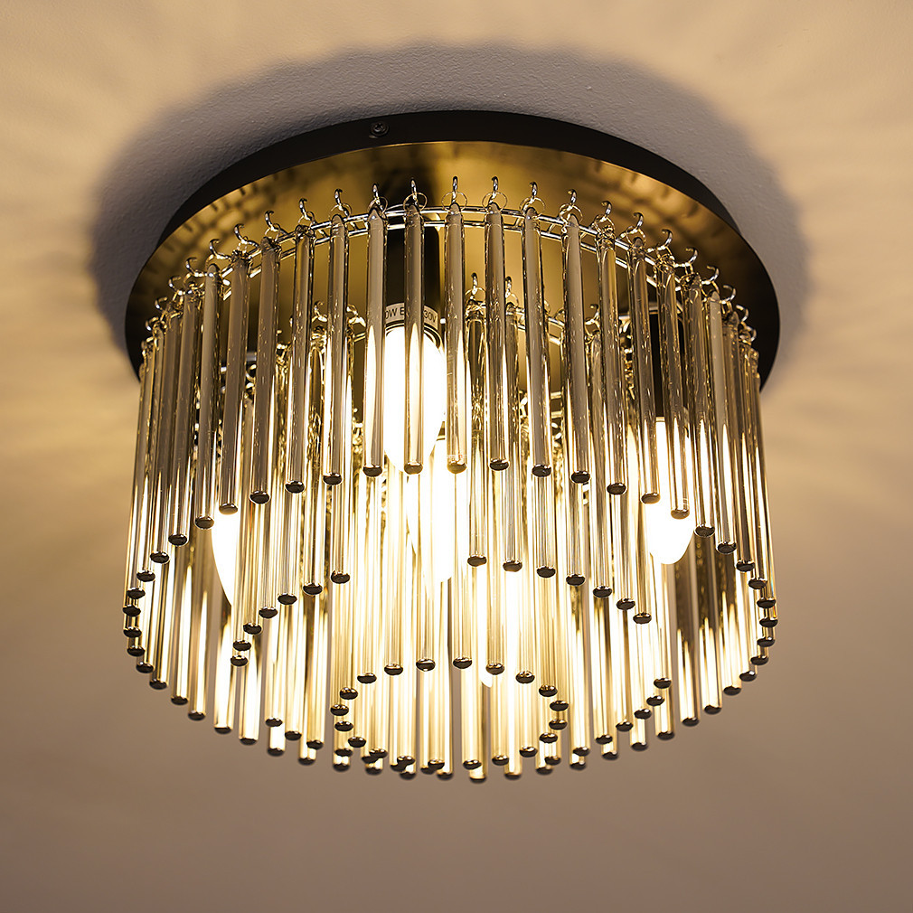 Lampa de tavan cu sticlă în stil glamour - Gorley Globo 15698D