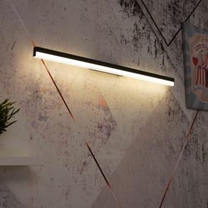   Lampă LED reglabilă, montată pe perete, în culoare negru mat, 80 cm - Sallo Globo 41927B