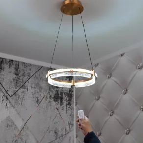   Lampă suspendată cu LED-uri și inserții de cristal - Blondie Globo 67196-36H