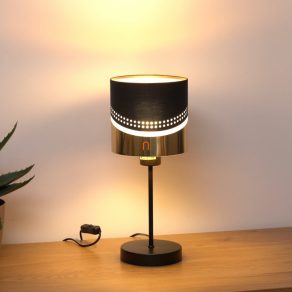   Lampă de masă în negru și auriu, 38 cm - Or Globo 54046T - comutator basculant, 1xE27 soclu, 230 V