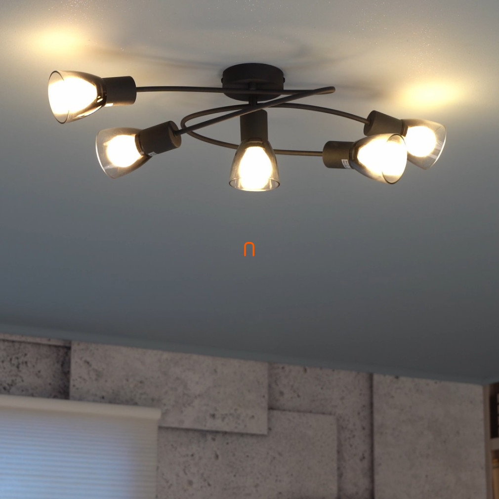Lampa de tavan cu braț răsucit și 4 becuri - Satella Globo 54312-5