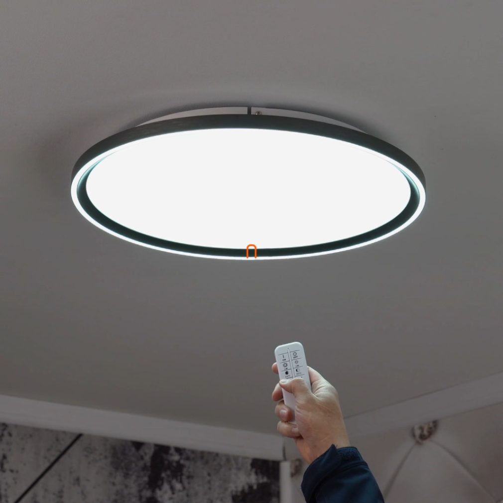 Lampă LED de tavan, culoare gri, 50 cm - Dublin Globo 48802-48
