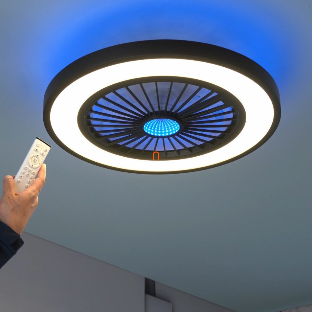 Lampa LED de tavan cu ventilator reglabil, 54 cm - Blizzak Globo 03653