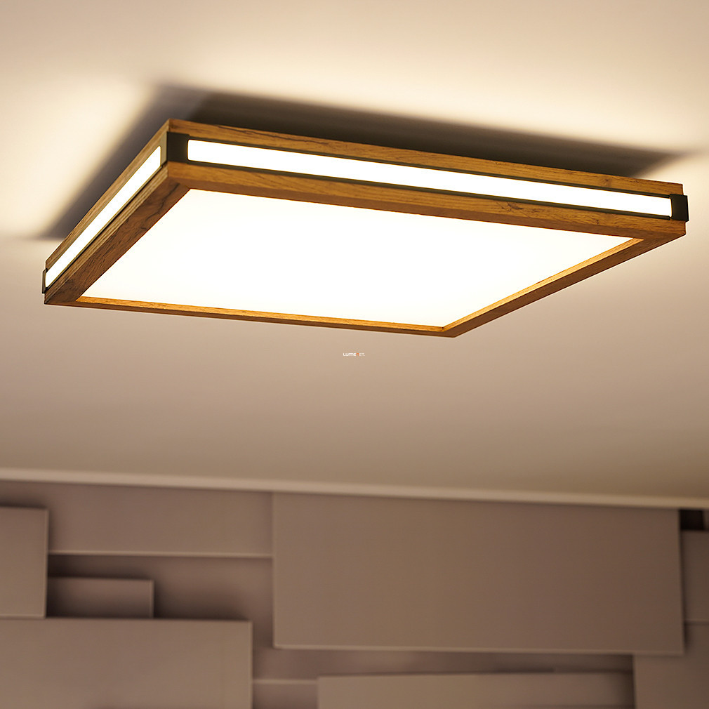 Lampă LED de tavan cu iluminare perimetrală, reglabilă cu întrerupător de perete, 45x45 cm - Carla Globo 41589D2