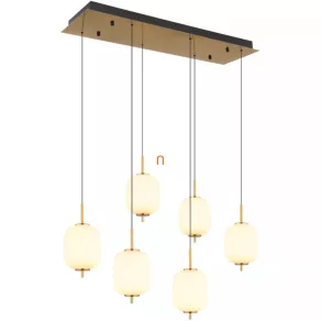 Lampă LED suspendată, reglabilă - Ewald Globo 15217-6
