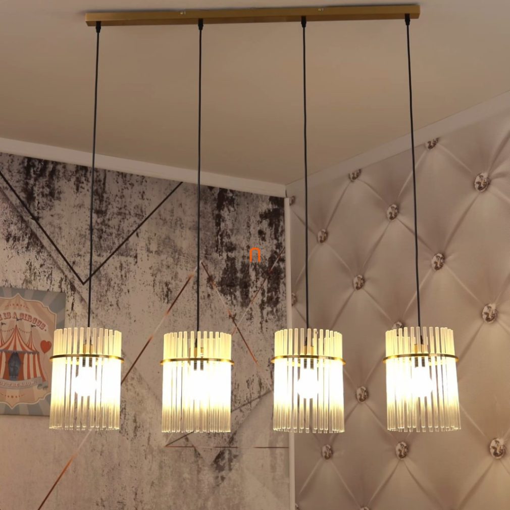 Lampa suspendată cu sticlă și 4 becuri - Gorley Globo 15698-4HM