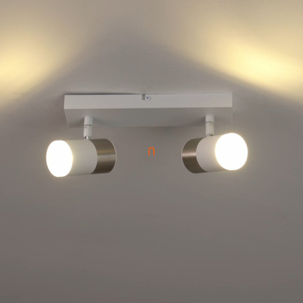 Lampa spot cu braț și 2 socluri, alb - Brisbon Globo 57851-2