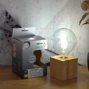   Sursă de lumină LED E27, 7 W, 800 lm, alb rece, sticlă transparentă
