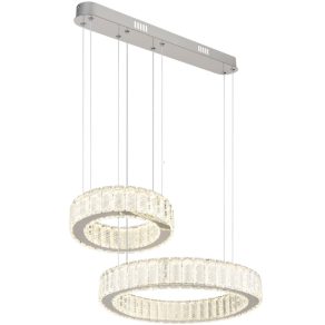   Lampă suspendată dublă cu LED-uri și telecomandă, alb rece-alb cald - Mucky Globo 67162-80