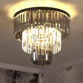   Lampă de tavan elegantă cu cristale prismatice fumurii - Naxis Globo 15695D