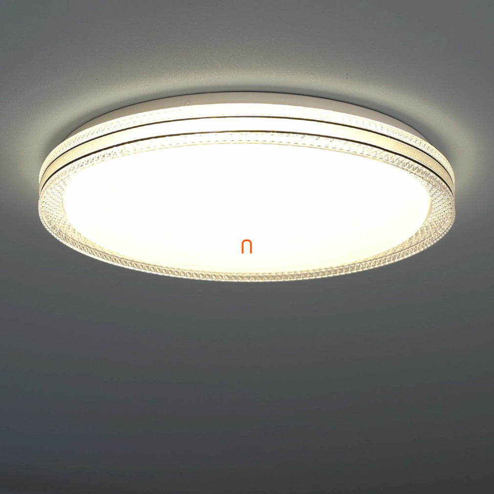 Lampă LED de tavan cu ramă cu efect de sticlă șlefuită - Veleno Globo 41263-24