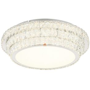   Lampă LED de tavan cu telecomandă și incrustări de cristal, 60 cm - Klara Globo 68157-58