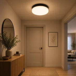 Lampă LED de tavan în negru, 12 cm - Matthew Globo 12387-8