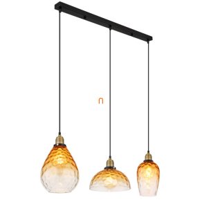   Lampă suspendată de culoare chihlimbar, 91 cm - Salvy Globo 15786-3H