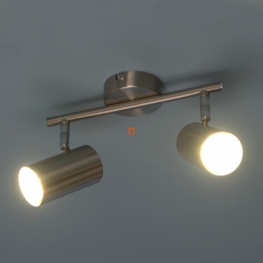 Lampa spot cu braț în culoarea nichel cu 2 socluri - Allvi Globo 57914-2N