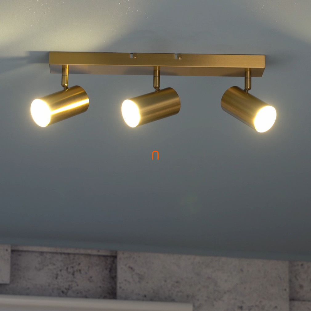 Spot lumina în culoarea aurie cu 3 socluri - Robby Globo 57911-3GO