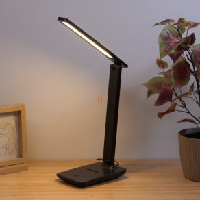   Lampă LED de masă reglabilă - efect piele 50 cm - Brighton Globo 58439S, cu intensitate reglabilă, cu cablu USB, cablu de 1,2 m, 2700-6500-4000 K, 570 lm, 5 W, 230 V