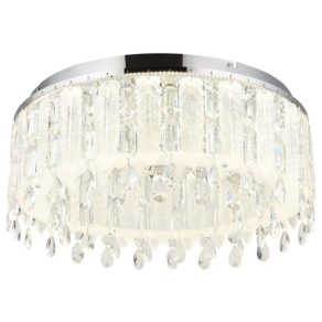   Candelabru elegant cu telecomandă și cristale în formă de pene - Klunka Globo 67176-58D