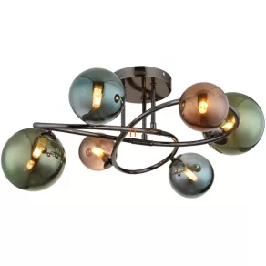   Lampă de tavan tricoloră cu 6 socluri - Riha Globo 56142-6D