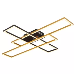   Lampă LED de tavan în negru mat și auriu - Dakari Globo 67208-40G