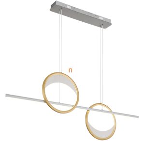   Lampă LED suspendată cu telecomandă, auriu și argintiu, 120 cm - Umbra Globo 67333-40H