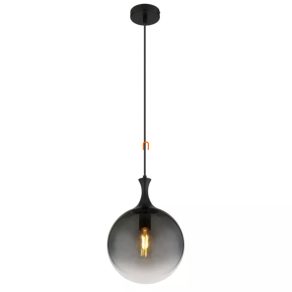   Lampă suspendată de culoare fumurie, 25 cm - Dalton Globo 15885H