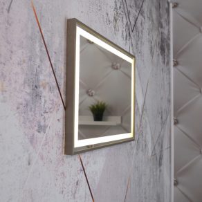   Oglindă LED cu control tactil, pătrată - Rivas Globo 84036