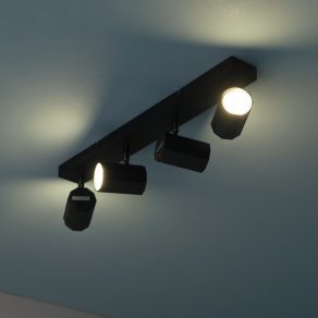 Lampă spot cu nervuri și 4 socluri - James Globo 57918-4B