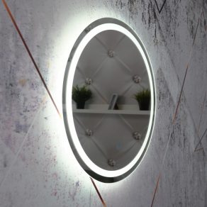   Oglindă LED sensibilă la atingere, cu lumină circulară albă rece - Rivas Globo 84033