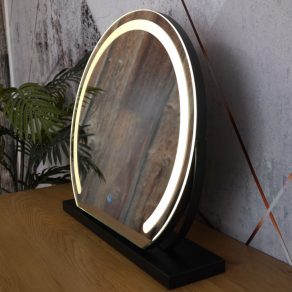 Oglindă LED cu control tactil, curbată - Rivas Globo 84038