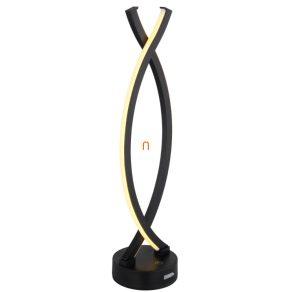   Lampă LED de masă în negru mat, 41 cm - Hela Globo 58457S, alimentată cu baterii, reîncărcabilă, portabilă, cu intensitate reglabilă, cu cablu de 1 m, 3000 K, 25 lm, 1 W, 230 V